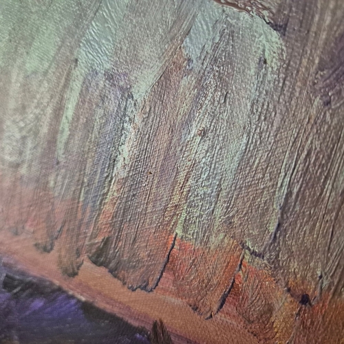 12 - VITALY FEDOROV. ABSTRACT. Oil on Canvas, 170cms x 200cms, signed and inscribed verso, Framed.