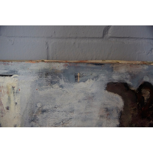 17 - MAJOR CONRAD 'DICK' RICHARDSON ROMYN MC (1915-2007). SEMANA SANTA. Oil on Canvas, 142cms x 103cms, (... 