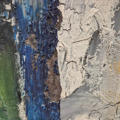 22 - CONTINENTAL SCHOOL (20TH CENTURY). WHITE VILLA. oil on board, 88cm x 109cm, framed.