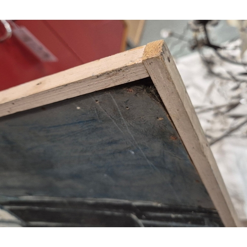 22 - CONTINENTAL SCHOOL (20TH CENTURY). WHITE VILLA. oil on board, 88cm x 109cm, framed.