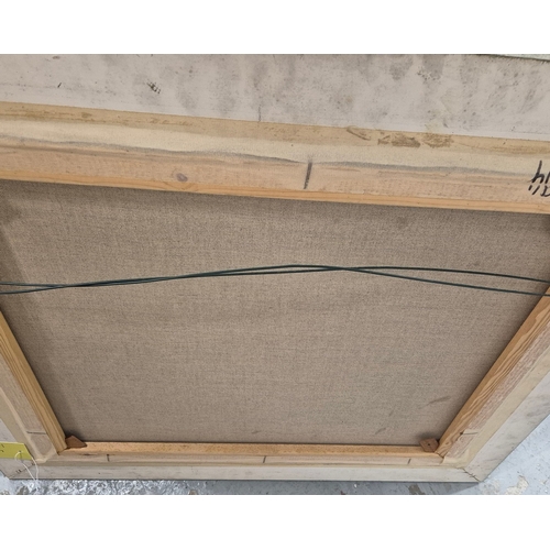 26 - SPANISH IMPRESSIONIST SCHOOL. STILL LIFE WITH APPLES AND VASES. oil on canvas, signed 'Vinyeta', 66c... 