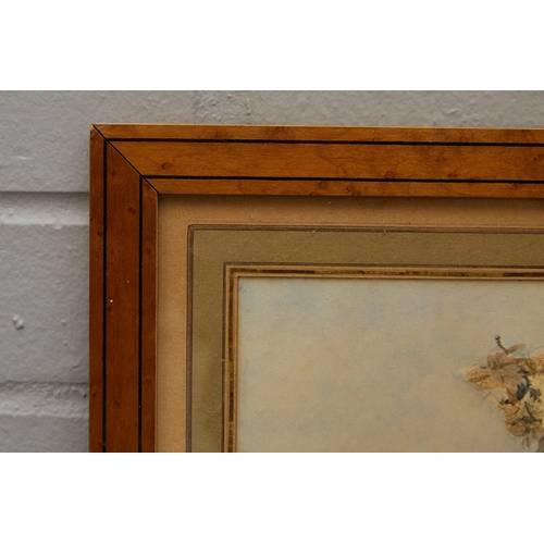 3 - 19TH CENTURY BRITISH SCHOOL. LADY CARRYING BASKET OF FRUIT. watercolour, dated 1826, 43cm x 36cm, fr... 