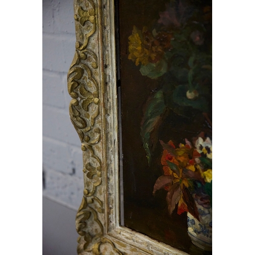 31 - IN THE MANNER OF PAUL ERBE, 1894 -1972. STILL LIFE. Oil on Canvas, 47cms x 40 cms, Framed.