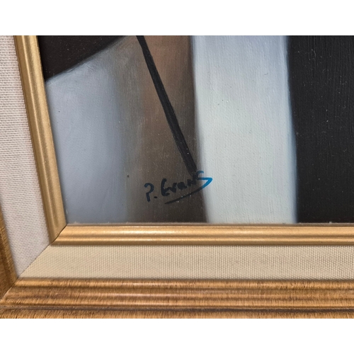 34 - AFTER TAMARA DE LEMPICKA (POLISH 1894-1980). BLUE HOUR, 1932. oil on canvas, 109cm x 78cm, framed.