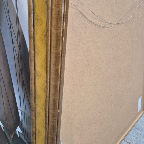 34 - AFTER TAMARA DE LEMPICKA (POLISH 1894-1980). BLUE HOUR, 1932. oil on canvas, 109cm x 78cm, framed.