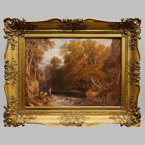 4 - JAMES DUFFIELD HARDING (BRITISH 1798-1863). THE TROUT STREAM. watercolour, 67cm x 84cm, framed. Purc... 