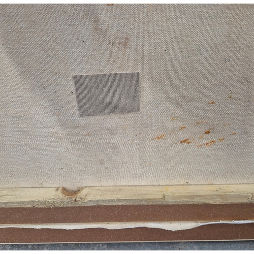 44 - SPANISH SCHOOL (21ST CENTURY). FISHERMAN BY THE SEA. signed by the artist, oil on canvas, 59cm x 157... 