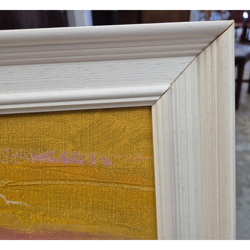 44 - SPANISH SCHOOL (21ST CENTURY). FISHERMAN BY THE SEA. signed by the artist, oil on canvas, 59cm x 157... 