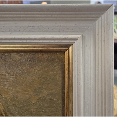 45 - YAKOV KHAIMOV (1914-1991). PANSIES 1950S. oil on board, 40cm x 50cm.