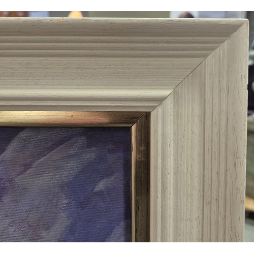 47 - ANATOLIY DEMENKO (21ST CENTURY). RELAXING ON THE BEACH. oil on canvas, 60cm x 79.5cm.