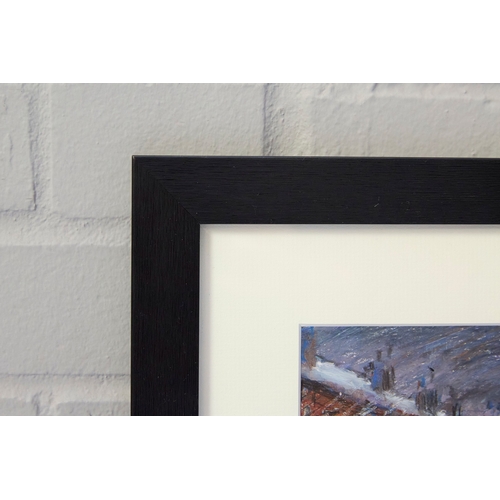 56 - REG GARDNER (BORN 1948). WINTER DAY. (d) oil on board, 36cm x 43cm, framed. (Subject to ARR  see Bu... 