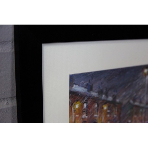 56 - REG GARDNER (BORN 1948). WINTER DAY. (d) oil on board, 36cm x 43cm, framed. (Subject to ARR  see Bu... 