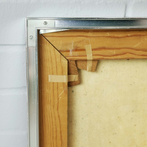 61 - ROGER SAN MIGUEL (B. PHILIPPINES, 1940). Fish. Oil on Canvas, 76cms x 76cms, signed, Framed.