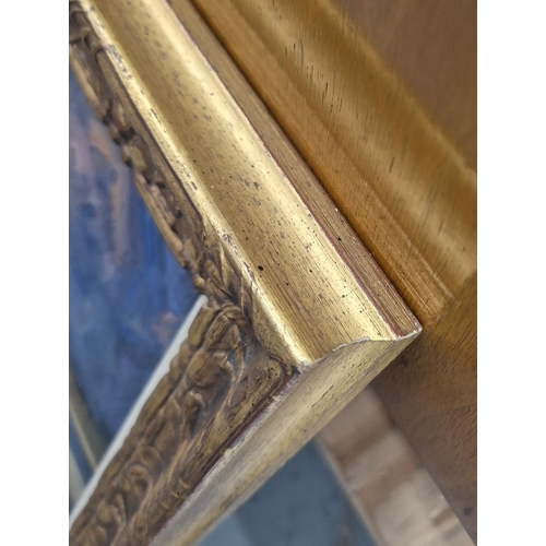 74 - CONTINENTAL SCHOOL. LANDCAPE WITH BRIDGE (POSSIBLY AVIGNON). signed KPS, oil on canvas, 38cm x 48cm,... 