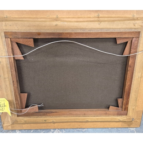 74 - CONTINENTAL SCHOOL. LANDCAPE WITH BRIDGE (POSSIBLY AVIGNON). signed KPS, oil on canvas, 38cm x 48cm,... 