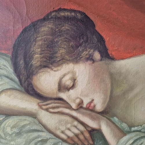 81 - AFTER NATALE SCHIAVONI (ITALIAN 1777-1858). DREAM OF A SIXTEEN-YEAR-OLD GIRL. oil on canvas, 78cm x ... 