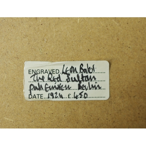 91 - LEON BAKST (RUSSIAN/FRENCH 1866-1924). COSTUME DESIGNS (3). a set of three coloured engravings, larg... 