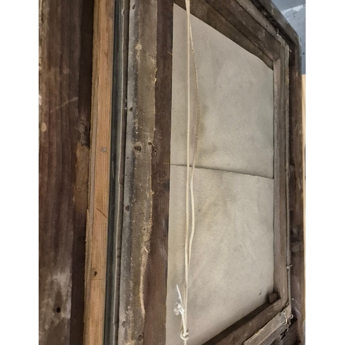 107 - 19TH CENTURY SCHOOL. SHIP IN STORMY SEAS. oil on canvas, 56cm x 67cm, framed.