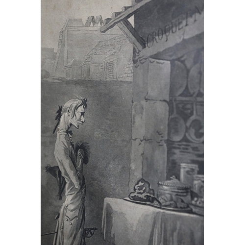 110 - FRENCH PRINTS. LES GASTRONOME SANS ARGENT AND LES GASTRONOME JOUISSANCE (2). framed, each overall 56... 