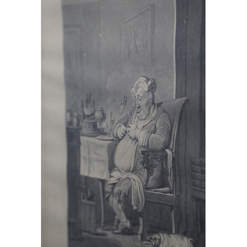 110 - FRENCH PRINTS. LES GASTRONOME SANS ARGENT AND LES GASTRONOME JOUISSANCE (2). framed, each overall 56... 