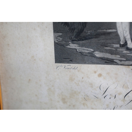 110 - FRENCH PRINTS. LES GASTRONOME SANS ARGENT AND LES GASTRONOME JOUISSANCE (2). framed, each overall 56... 