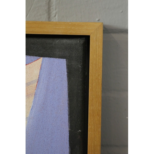 12 - STEPHEN JAQUES (20TH CENTURY BRITISH). TROUBADOUR. oil on canvas, signed, titled and dated verso, 96... 