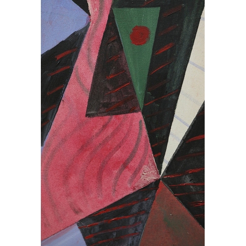 12 - STEPHEN JAQUES (20TH CENTURY BRITISH). TROUBADOUR. oil on canvas, signed, titled and dated verso, 96... 