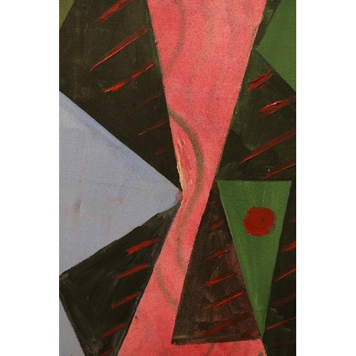 12 - STEPHEN JAQUES (20TH CENTURY BRITISH). TROUBADOUR. oil on canvas, signed, titled and dated verso, 96... 