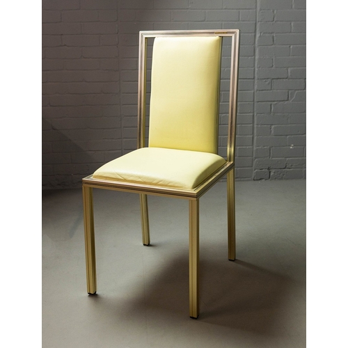 694 - PIERRE VANDEL DINING SET. (7). vintage 1970s French, including 6 chairs, 101cm H approx., and a tabl... 