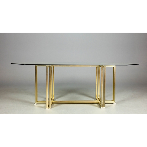 694 - PIERRE VANDEL DINING SET. (7). vintage 1970s French, including 6 chairs, 101cm H approx., and a tabl... 