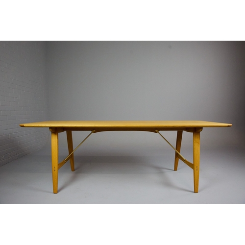 701 - CARL HANSEN & SON HUNTING TABLE. by Børge Mogensen, 210cm x 81.5cm x 71.5cm approx.