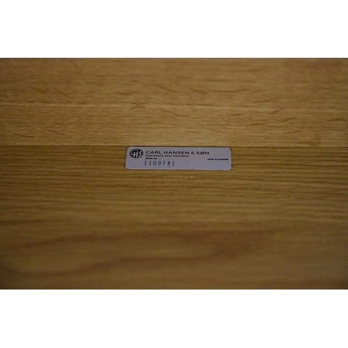 701 - CARL HANSEN & SON HUNTING TABLE. by Børge Mogensen, 210cm x 81.5cm x 71.5cm approx.