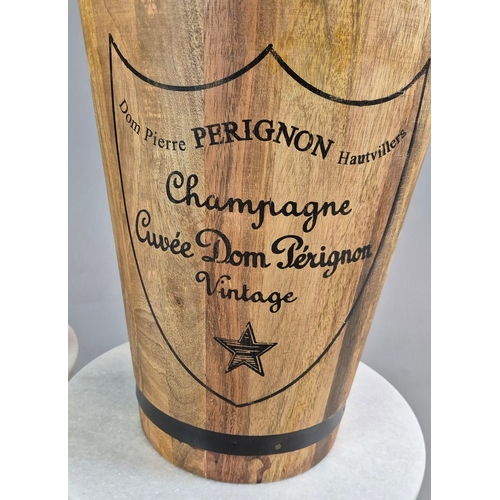 732 - PAIR OF WOODEN CHAMPAGNE BUCKETS. 42cm H x 31cm W.
