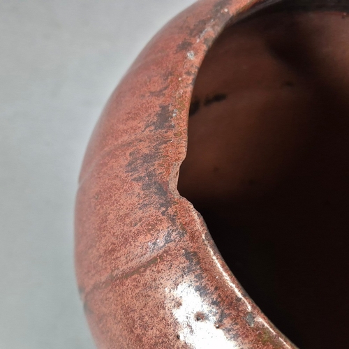 746 - GLAZED PLANTERS, A PAIR. 65cm H approx. (2).