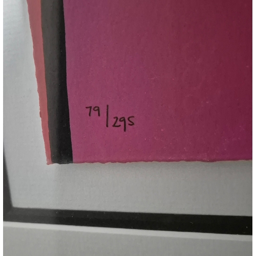 76 - BRUCE MCKAY. KISSY FACE. silkscreen on velin arches blanc, framed and glazed, edition 79/295, signed... 