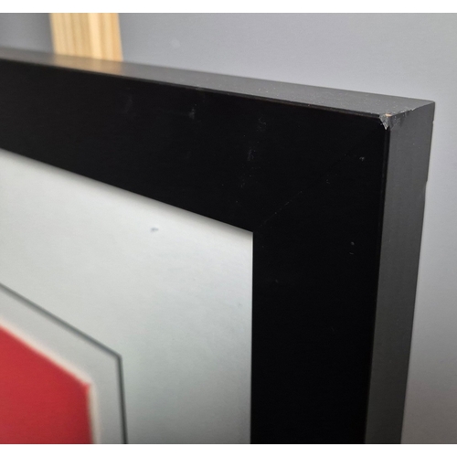 76 - BRUCE MCKAY. KISSY FACE. silkscreen on velin arches blanc, framed and glazed, edition 79/295, signed... 