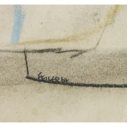 1 - PAUL FEILER (BRITISH 1918-2013). COMPOSITION. (d) gouache and pastel on paper, signed 'Feiler 64', 4... 