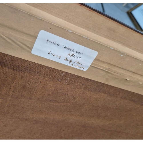 10 - KEVIN CHARLES (PRO) HART (AUSTRALIAN 1928-2006). BIRDS AND ANTS. (d) oil on board, Barry Stern Galle... 