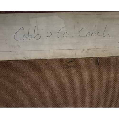 11 - KEVIN CHARLES (PRO) HART (AUSTRALIAN 1928-2006). COBB AND CO COACH. (d) oil on board, Barry Stern Ga... 