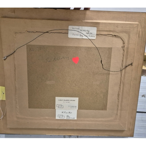 12 - RAY CROOKE (AUSTRALIAN 1922-2015). THE BILLABONG. (d) oil on board, 44.5cm x 50.5cm, framed. (Subjec... 