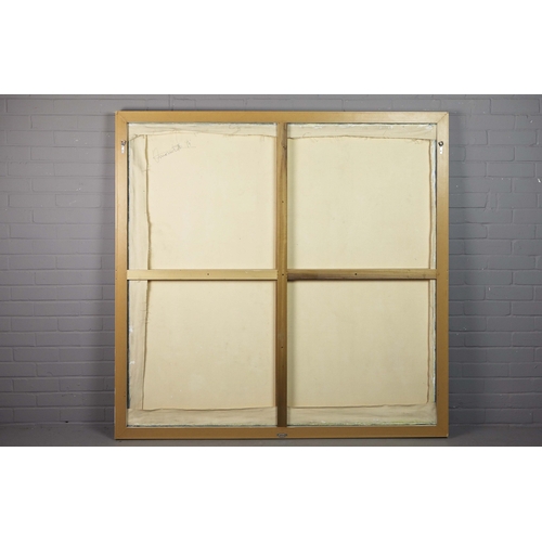 17 - 20TH CENTURY SCHOOL. ABSTRACT LANDSCAPE. oil on canvas, indistinctly signed and dated '94, 155cm x 1... 