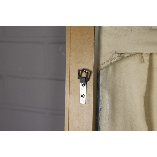 17 - 20TH CENTURY SCHOOL. ABSTRACT LANDSCAPE. oil on canvas, indistinctly signed and dated '94, 155cm x 1... 