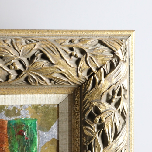 19 - ROY FAIRCHILD-WOODWARD (B.1953). FLEURS ROUGES I. mixed media on canvas, signed, 87cm x 74cm, framed... 