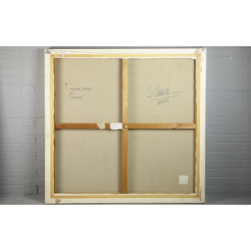 2 - KISHOR SHINDE (INDIAN B. 1958). UNTITLED. oil on canvas, Art & Soul Gallery, Mumbai label verso, 131... 