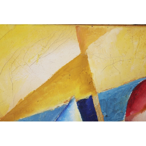 22 - BENJAMIN DOLMAN. ABSTRACT HUDSON STUDIO. Oil on Canvas, 74cms x 106cms, signed, inscribed verso, fra... 