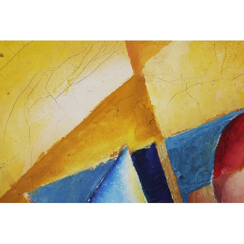 22 - BENJAMIN DOLMAN. ABSTRACT HUDSON STUDIO. Oil on Canvas, 74cms x 106cms, signed, inscribed verso, fra... 