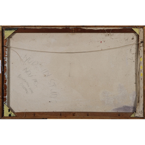 22 - BENJAMIN DOLMAN. ABSTRACT HUDSON STUDIO. Oil on Canvas, 74cms x 106cms, signed, inscribed verso, fra... 