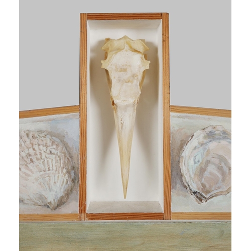 23 - RICHARD DACK RSMA RWA (BRITISH B. 1944). HEBRIDEAN RECOLLECTIONS. oil and assemblage, Mall Galleries... 