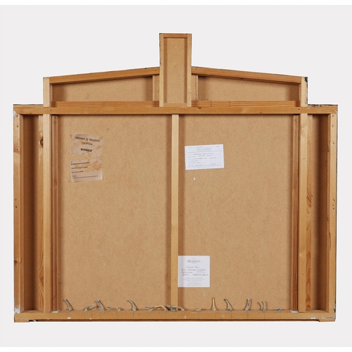 23 - RICHARD DACK RSMA RWA (BRITISH B. 1944). HEBRIDEAN RECOLLECTIONS. oil and assemblage, Mall Galleries... 