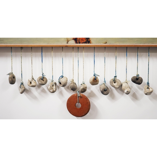 23 - RICHARD DACK RSMA RWA (BRITISH B. 1944). HEBRIDEAN RECOLLECTIONS. oil and assemblage, Mall Galleries... 